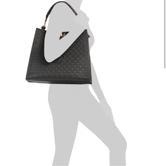 Mario Valentino Black Tote Designer Handbag, New with Tags - Picture 5 of 7